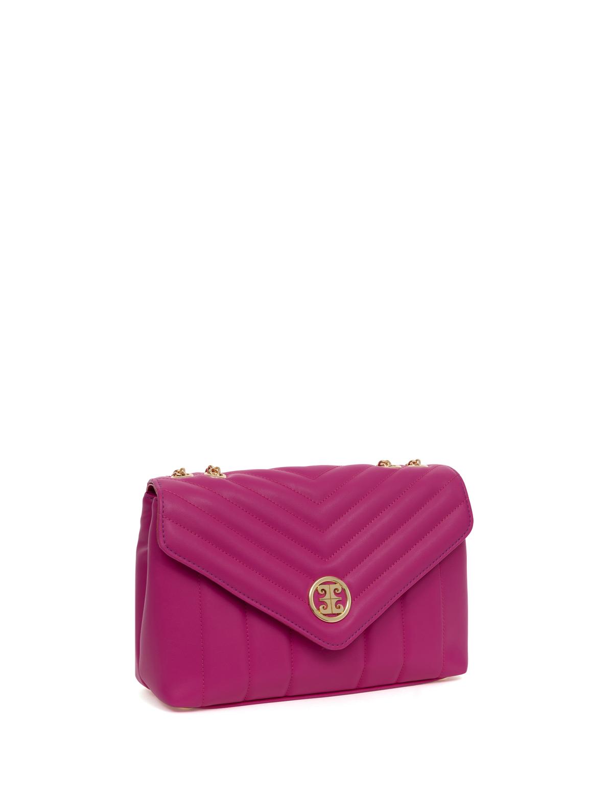 Fuşya Omuz Çantası - 50284138002