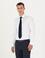 Beyaz Likralı Kolay Ütülenebilir Ex. Slim Fit Basic Gömlek