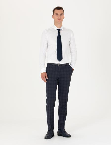 Beyaz Likralı Kolay Ütülenebilir Ex. Slim Fit Basic Gömlek - 50277141015