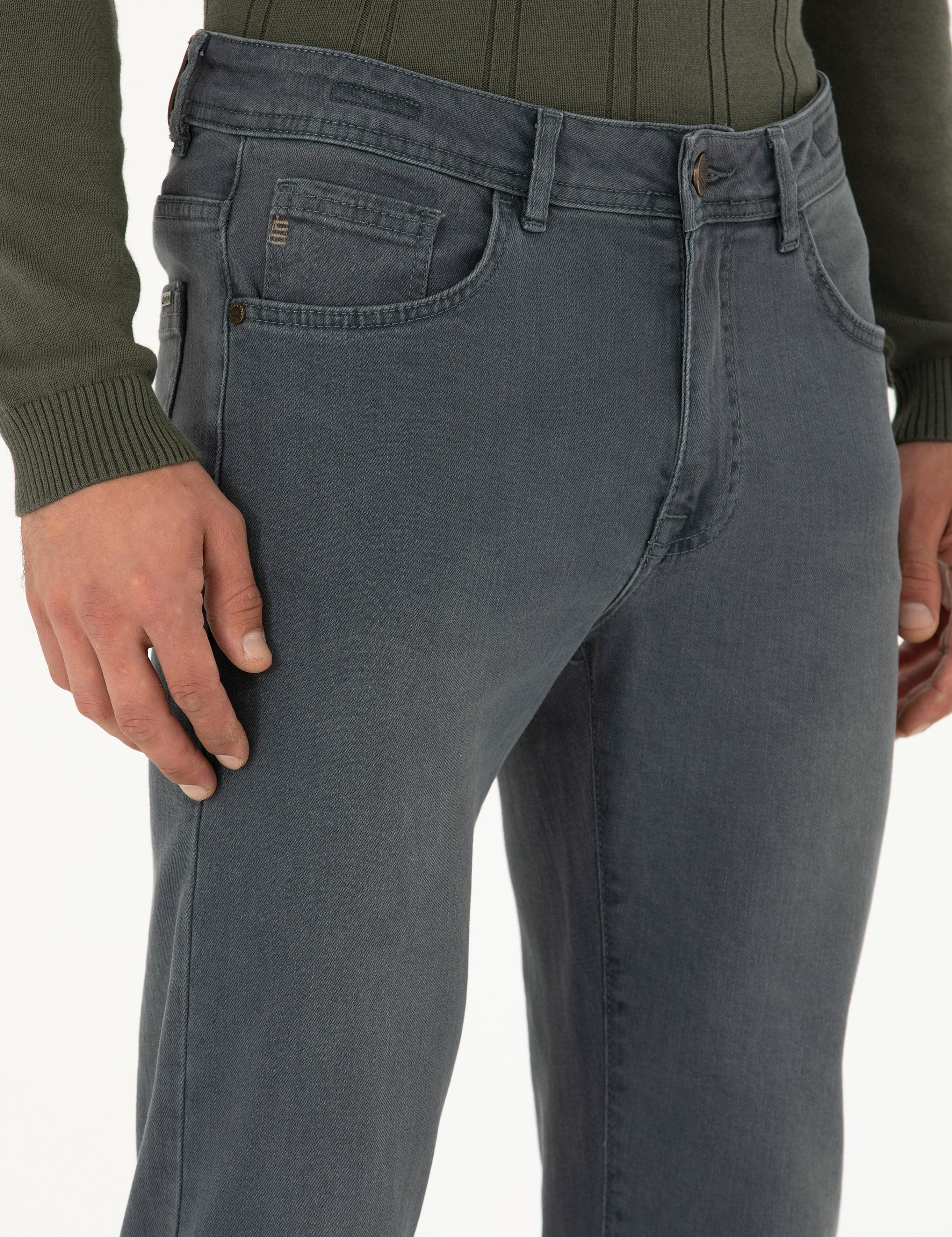 Haki Slim Fit Jean Pantolon