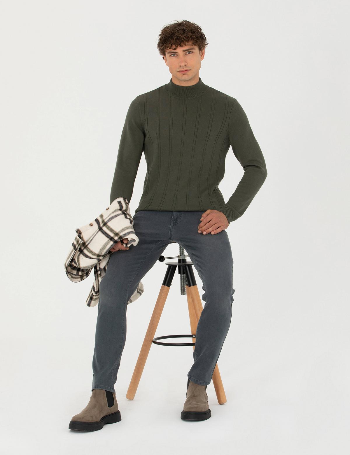 Haki Slim Fit Jean Pantolon - 50280204012