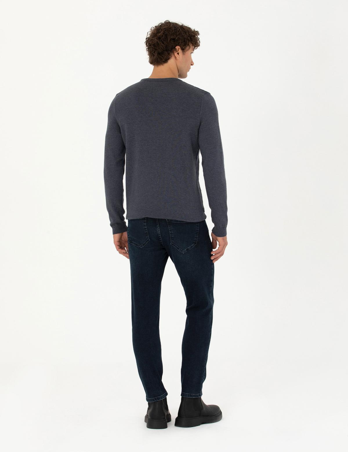 Lacivert Slim Fit Jean Pantolon - 50274376053