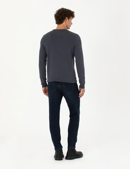 Lacivert Slim Fit Jean Pantolon - 50274376053