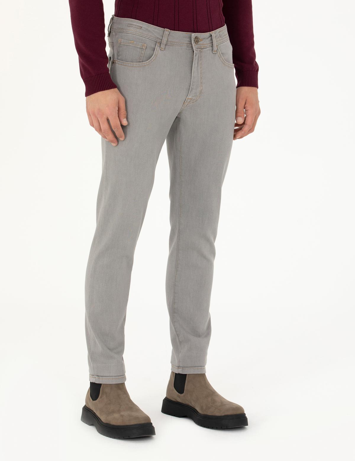 Gri Slim Fit Jean Pantolon - 50276527008