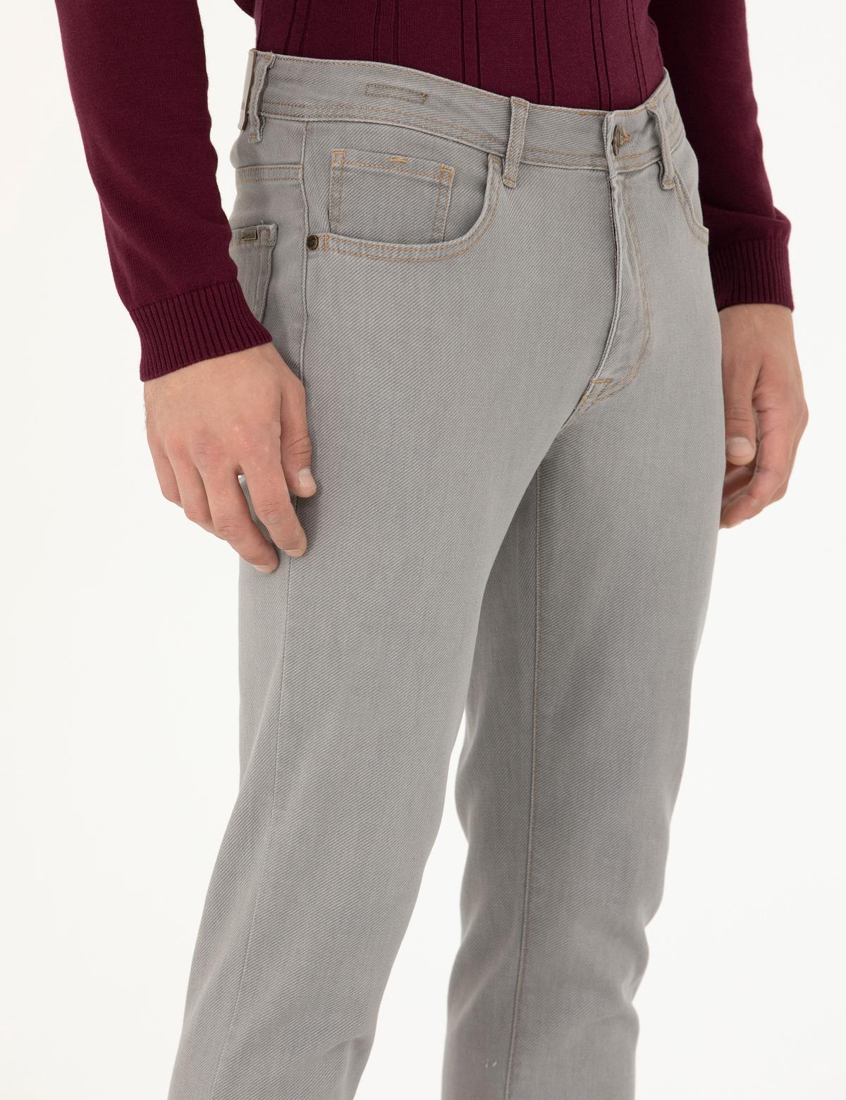 Gri Slim Fit Jean Pantolon - 50276527008