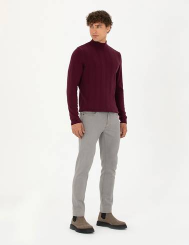 Gri Slim Fit Jean Pantolon