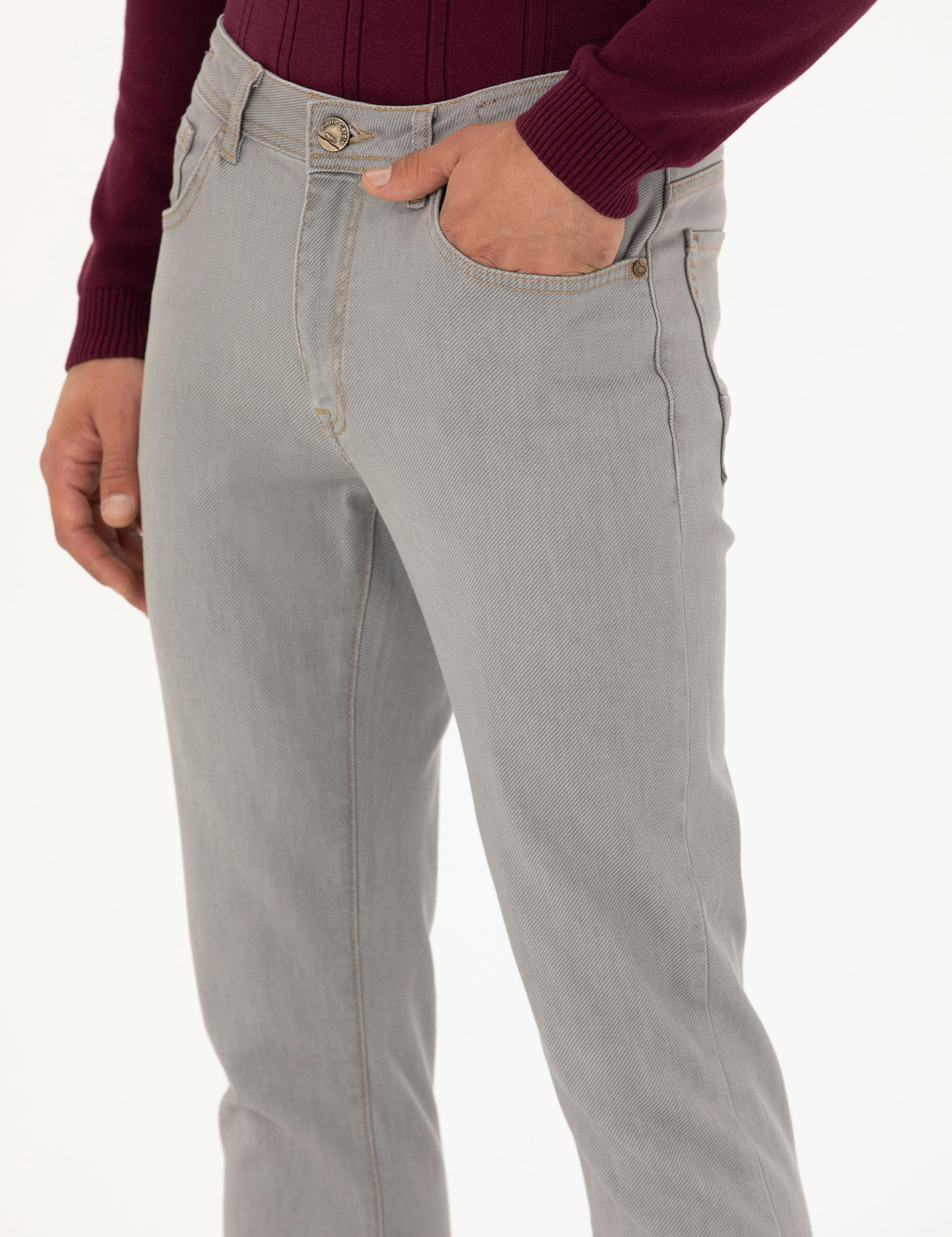 Gri Slim Fit Jean Pantolon