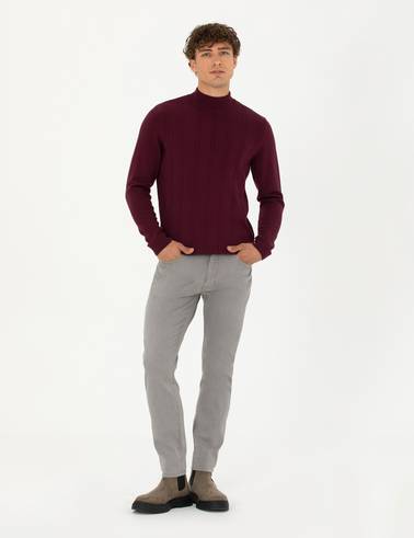 Gri Slim Fit Jean Pantolon