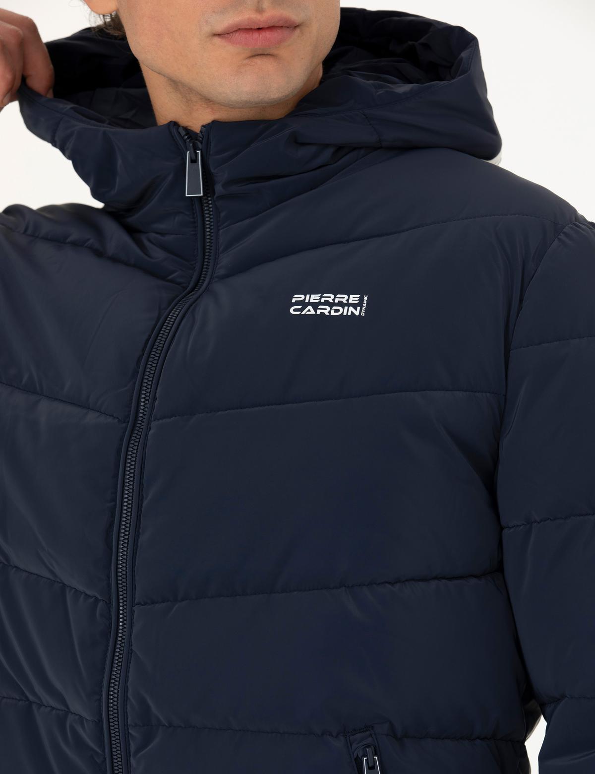 Lacivert Kapüşonlu Spor Mont - 50272325013