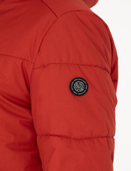 Kiremit Kapüşonlu Şişme Spor Mont - 50275489017