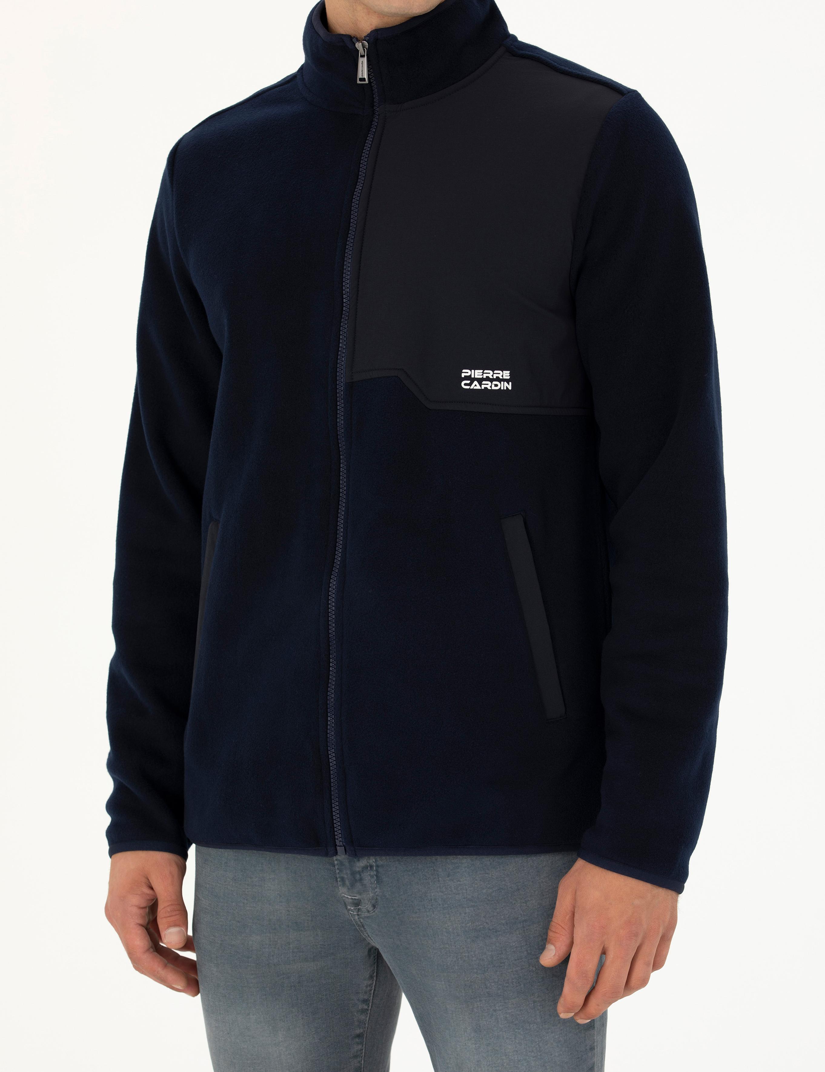 Lacivert Regular Fit Polar Hırka