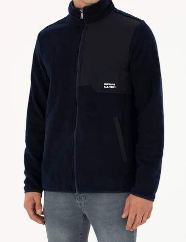 Lacivert Regular Fit Polar Hırka