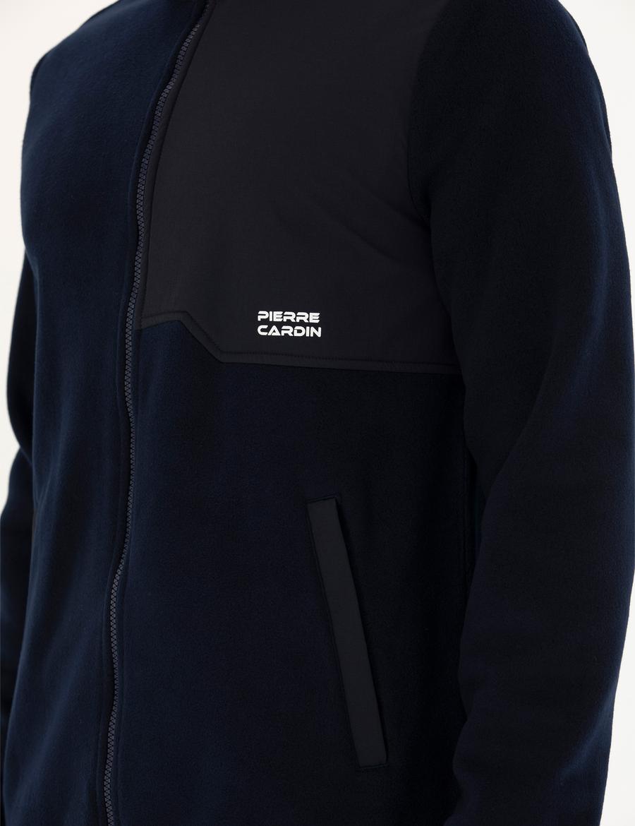 Lacivert Regular Fit Polar Hırka