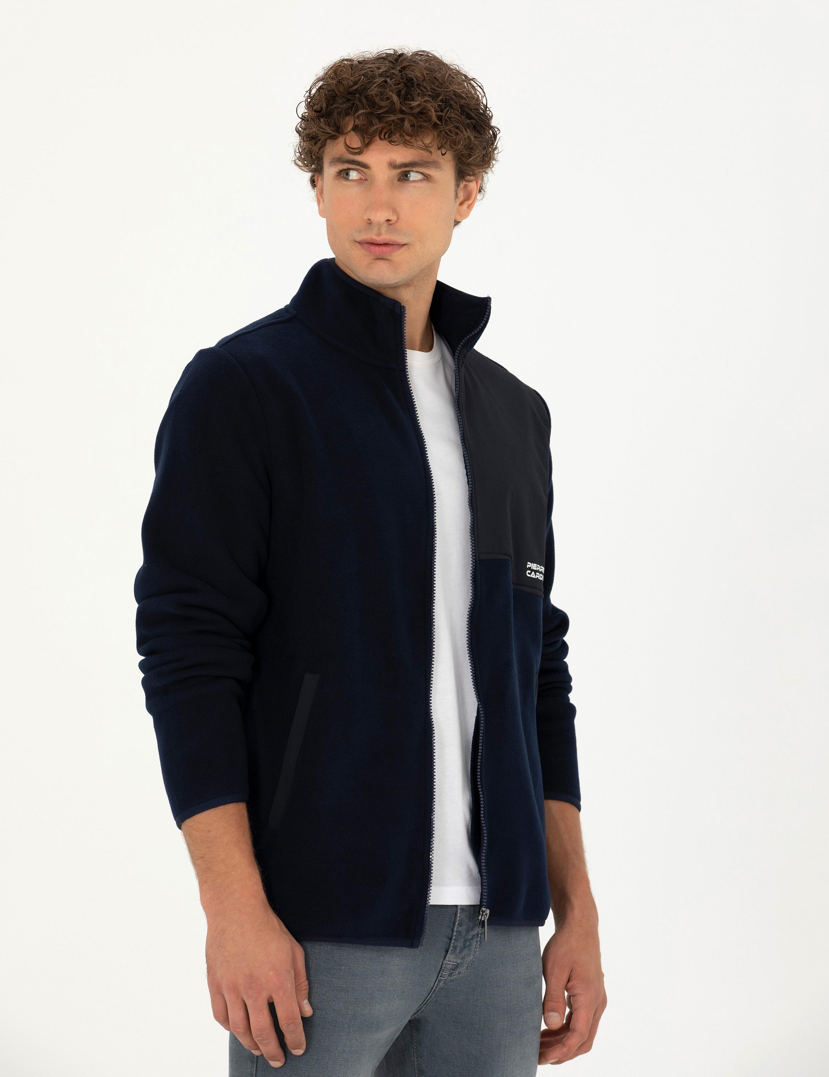 Lacivert Regular Fit Polar Hırka