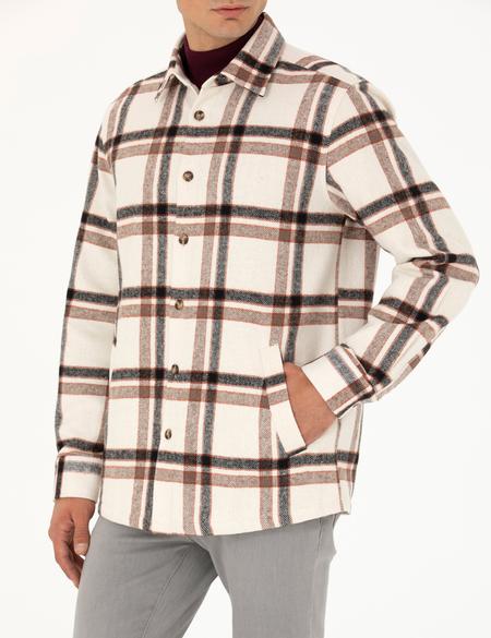 Bej Oduncu Comfort Fit Gömlek - 50282658005