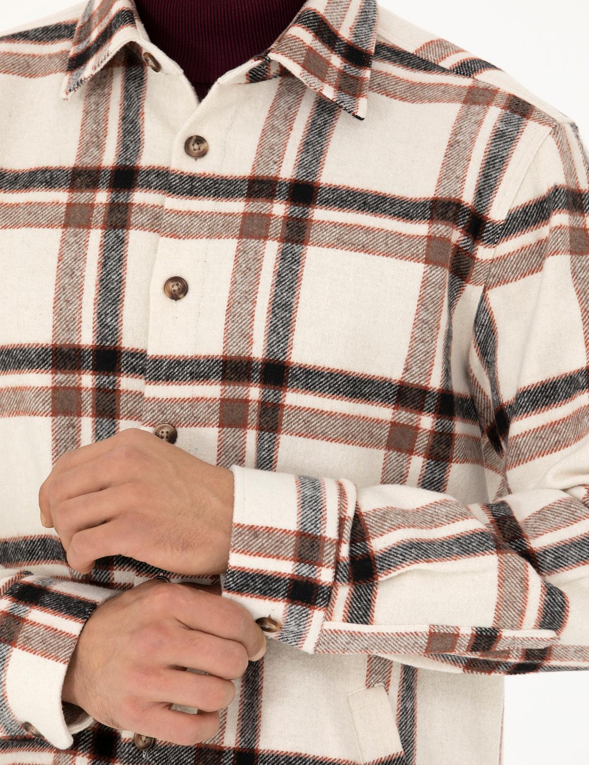 Bej Oduncu Comfort Fit Gömlek - 50282658005