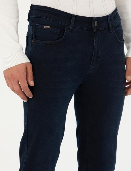 Koyu Lacivert Slim Fit Jean Pantolon - 50280199008