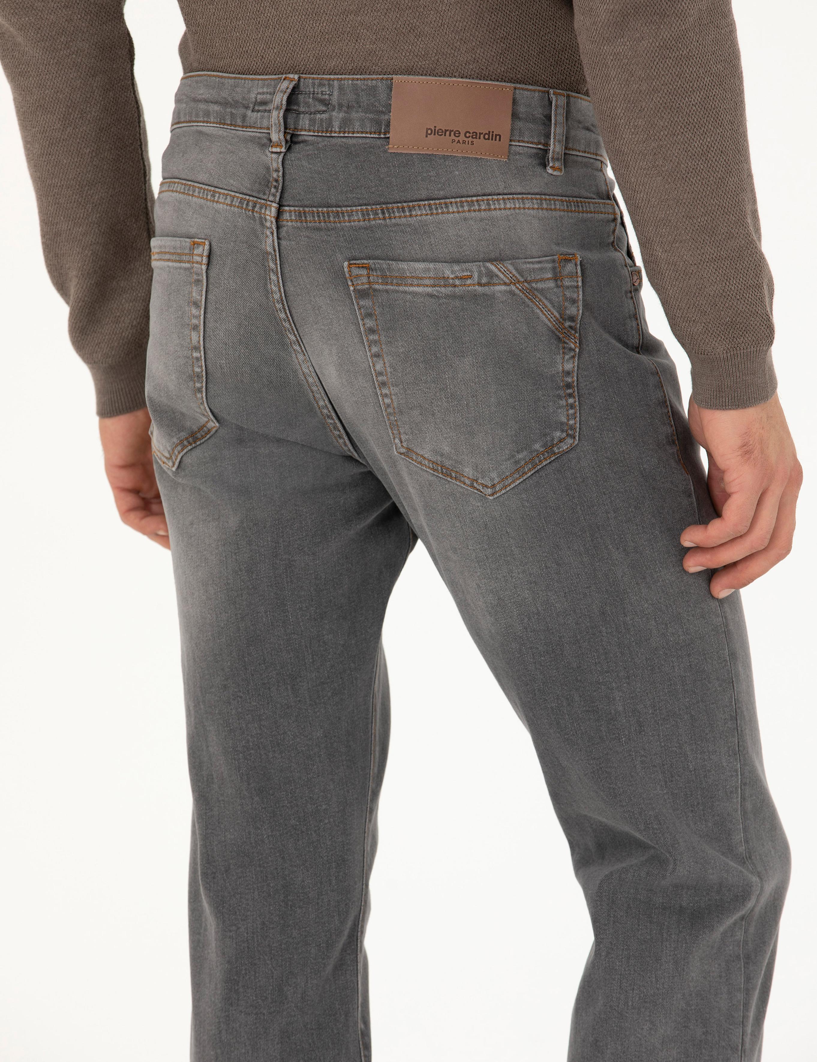 Gri Slim Fit Jean Pantolon