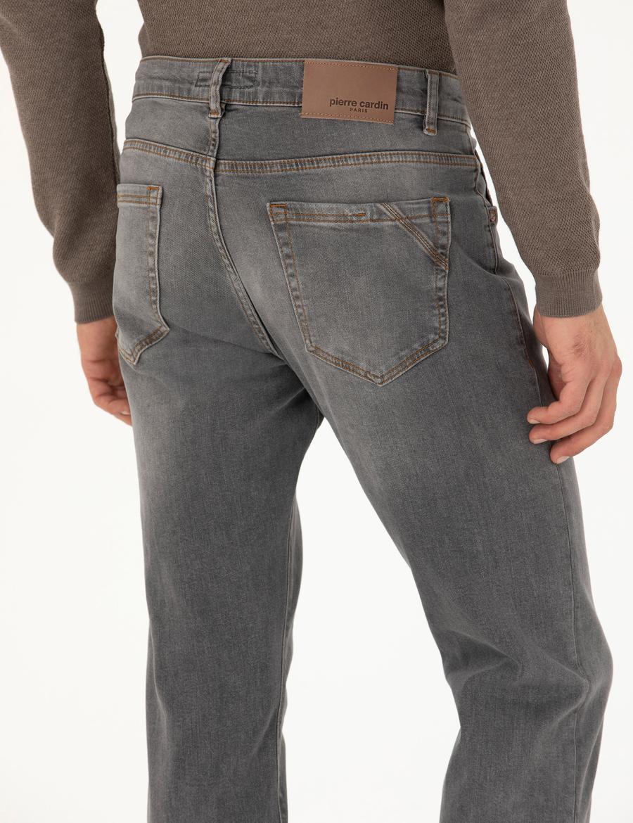 Gri Slim Fit Jean Pantolon