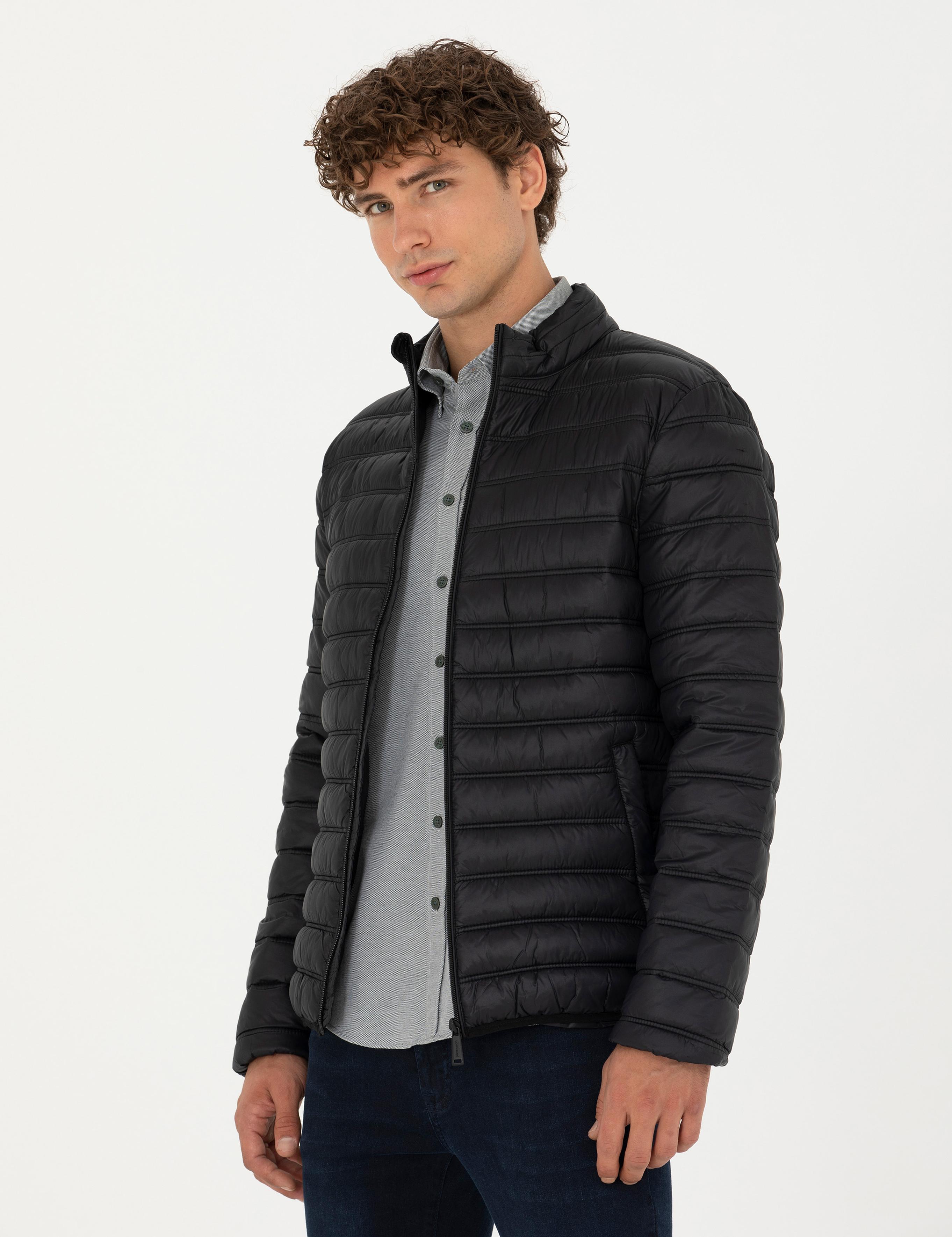 Siyah Cropped Slim Mont