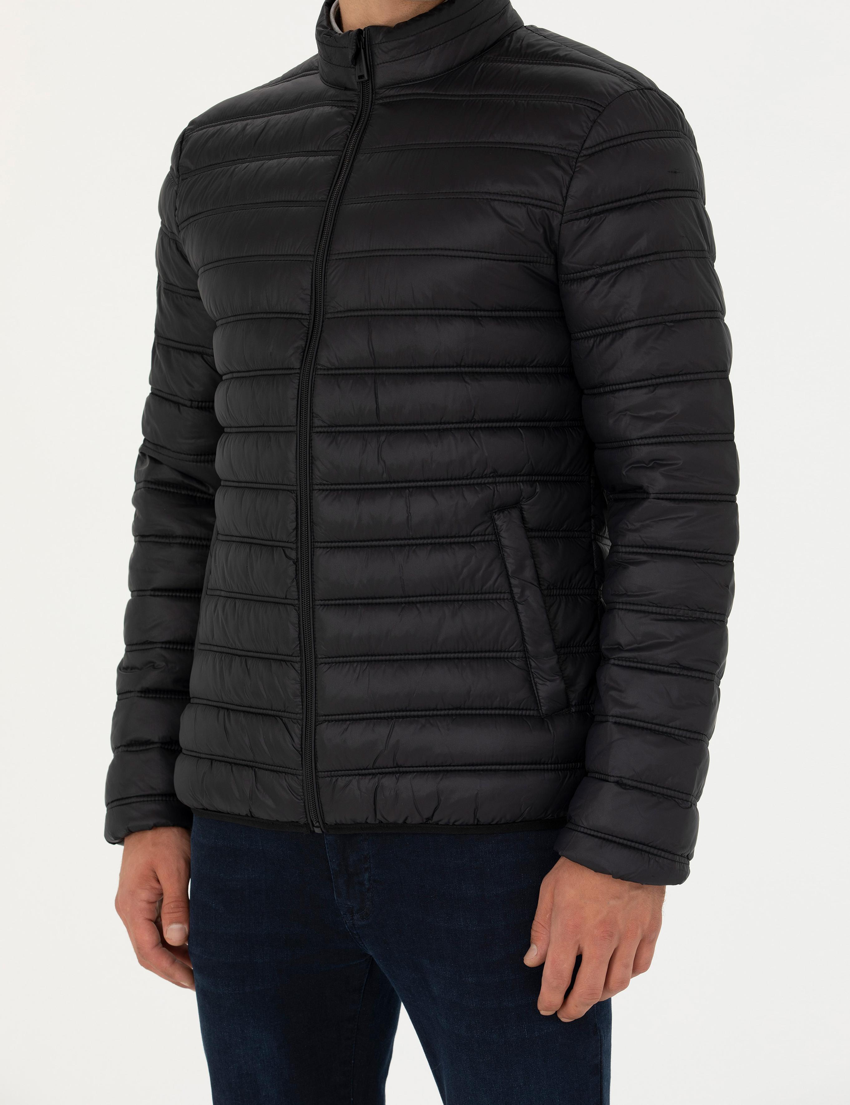 Siyah Cropped Slim Mont