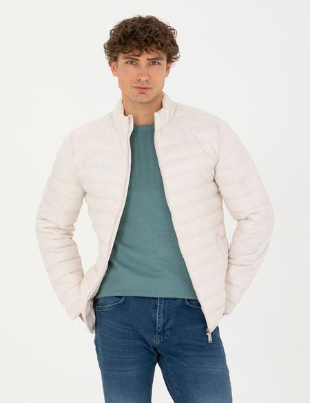 Bej Cropped Slim Mont - 50276362021