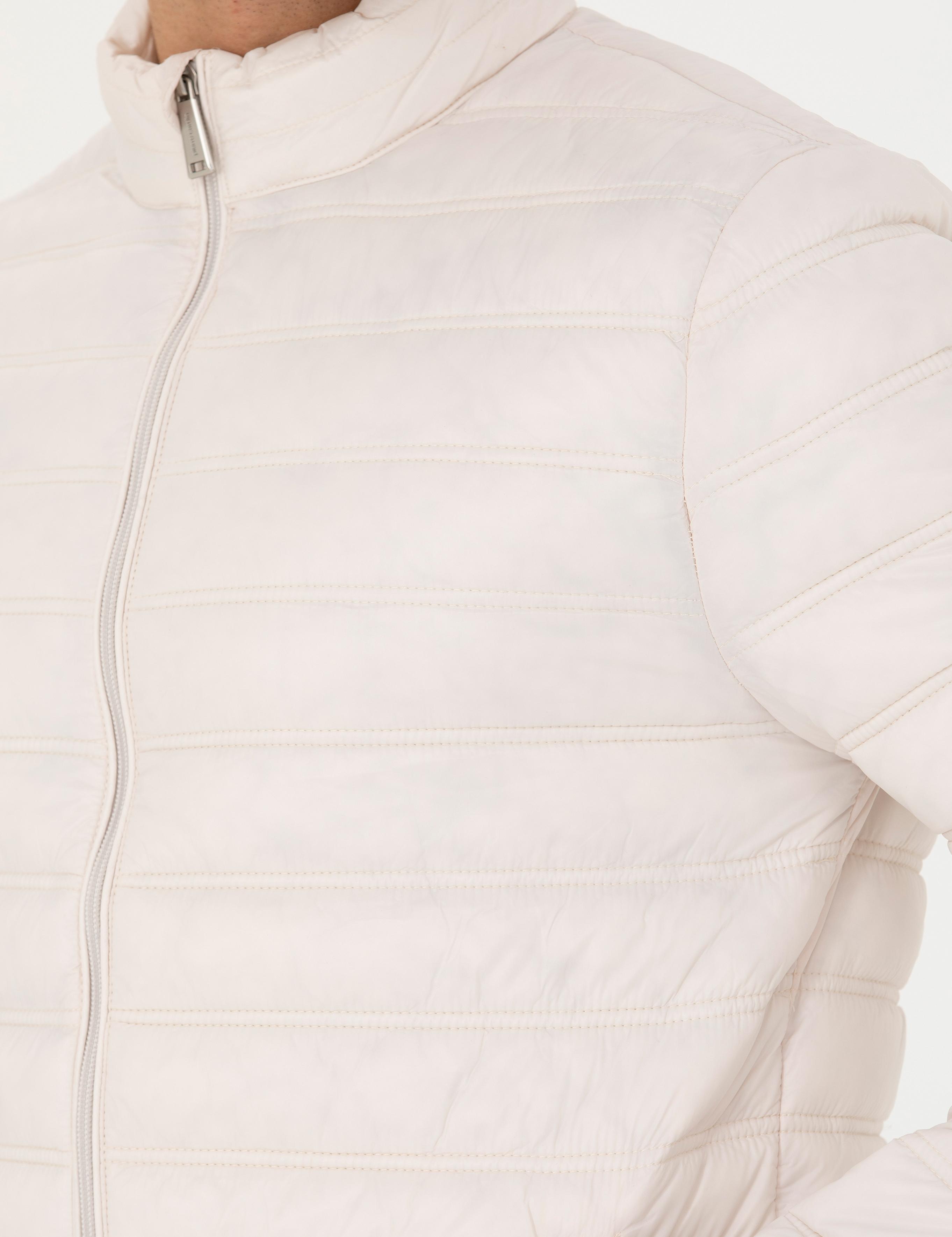 Bej Cropped Slim Mont