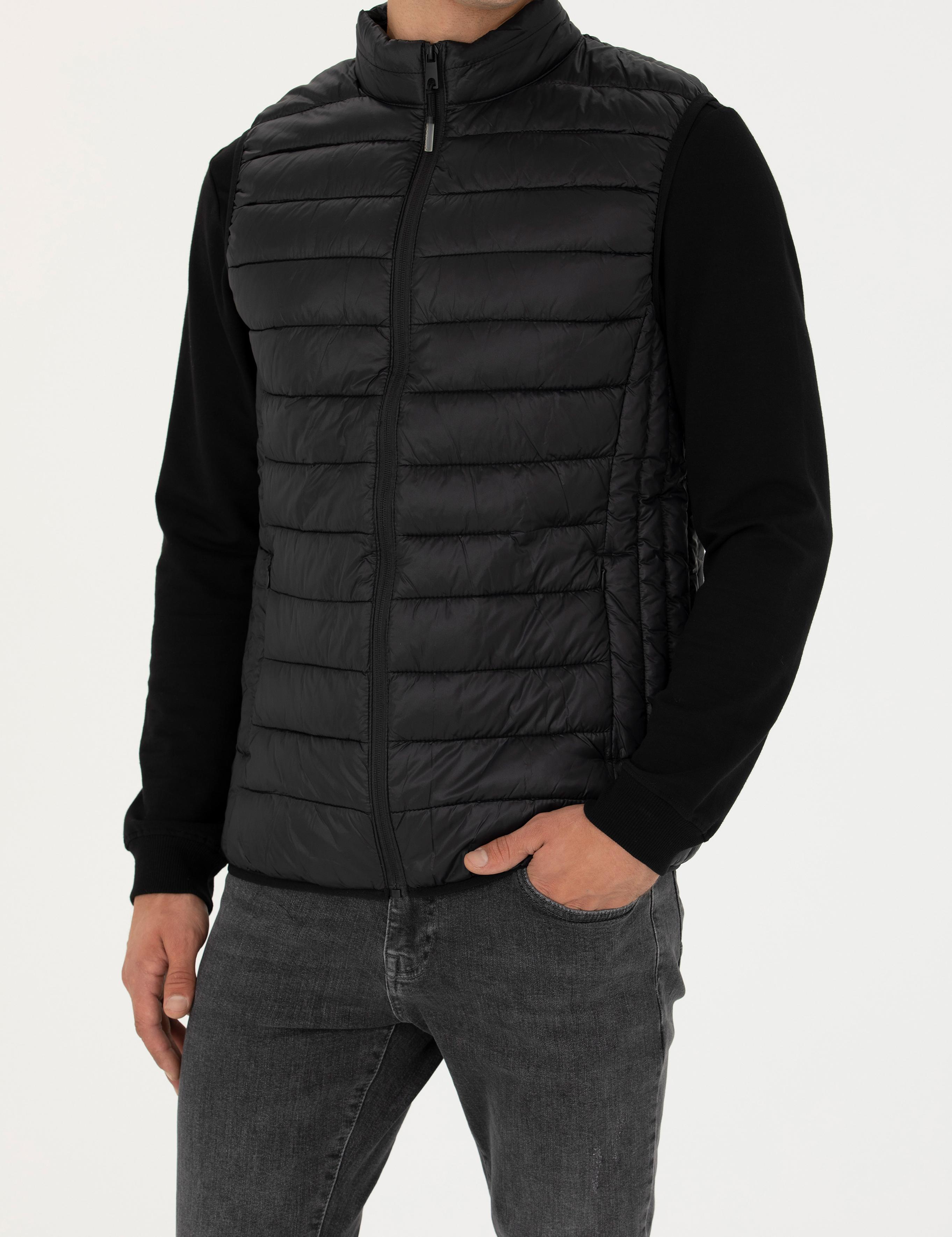 Siyah Slim Fit Yelek