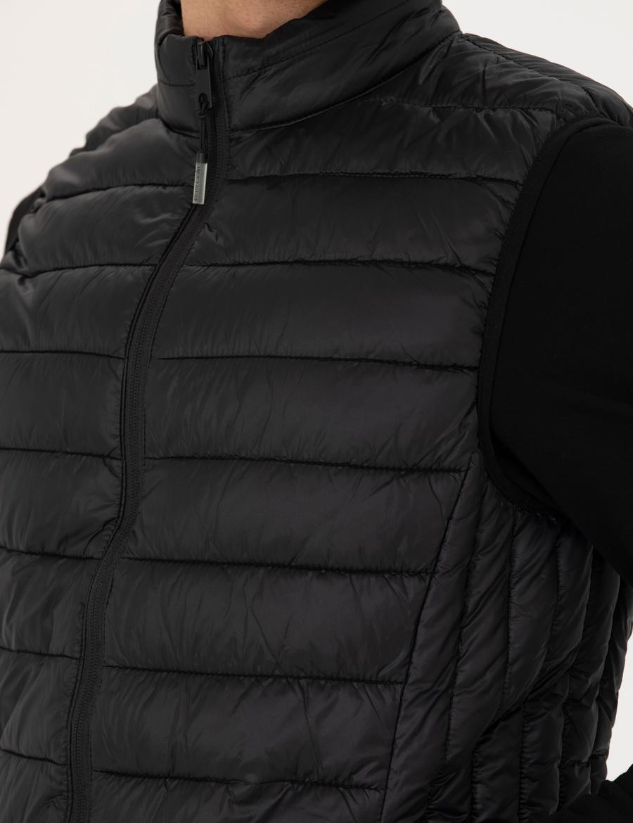 Siyah Slim Fit Yelek