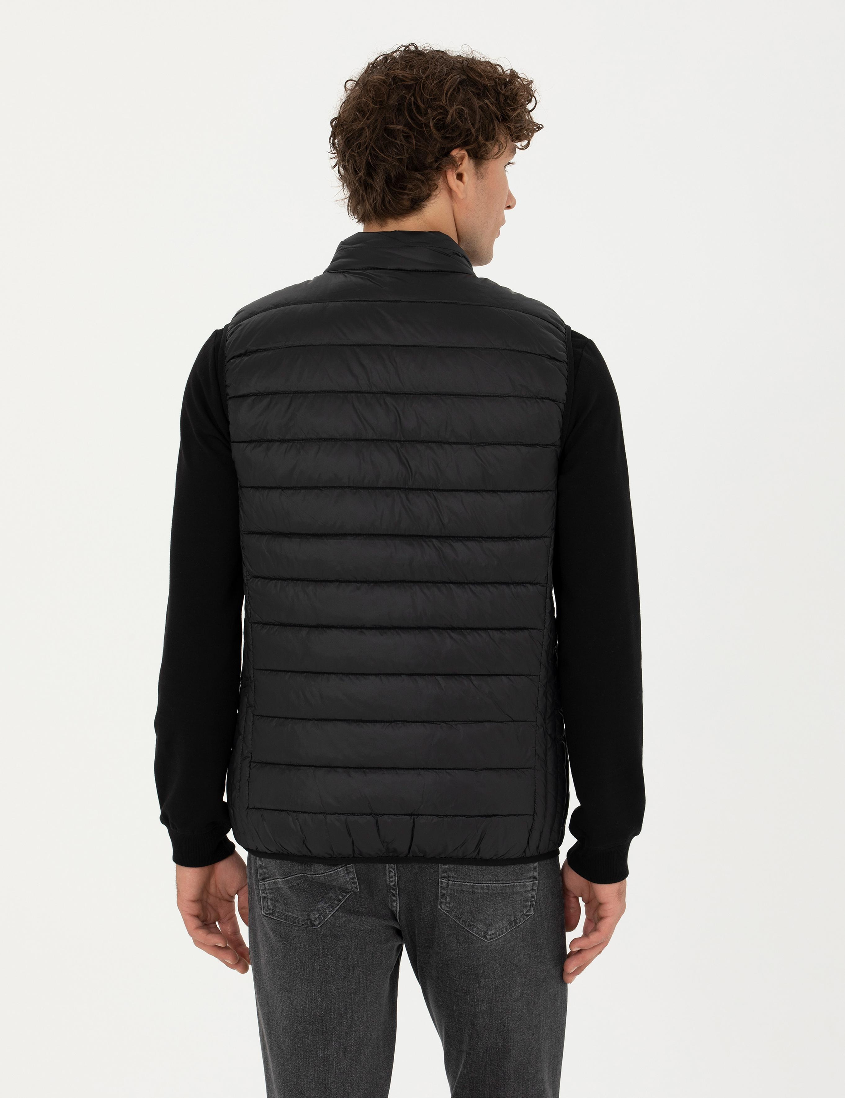 Siyah Slim Fit Yelek