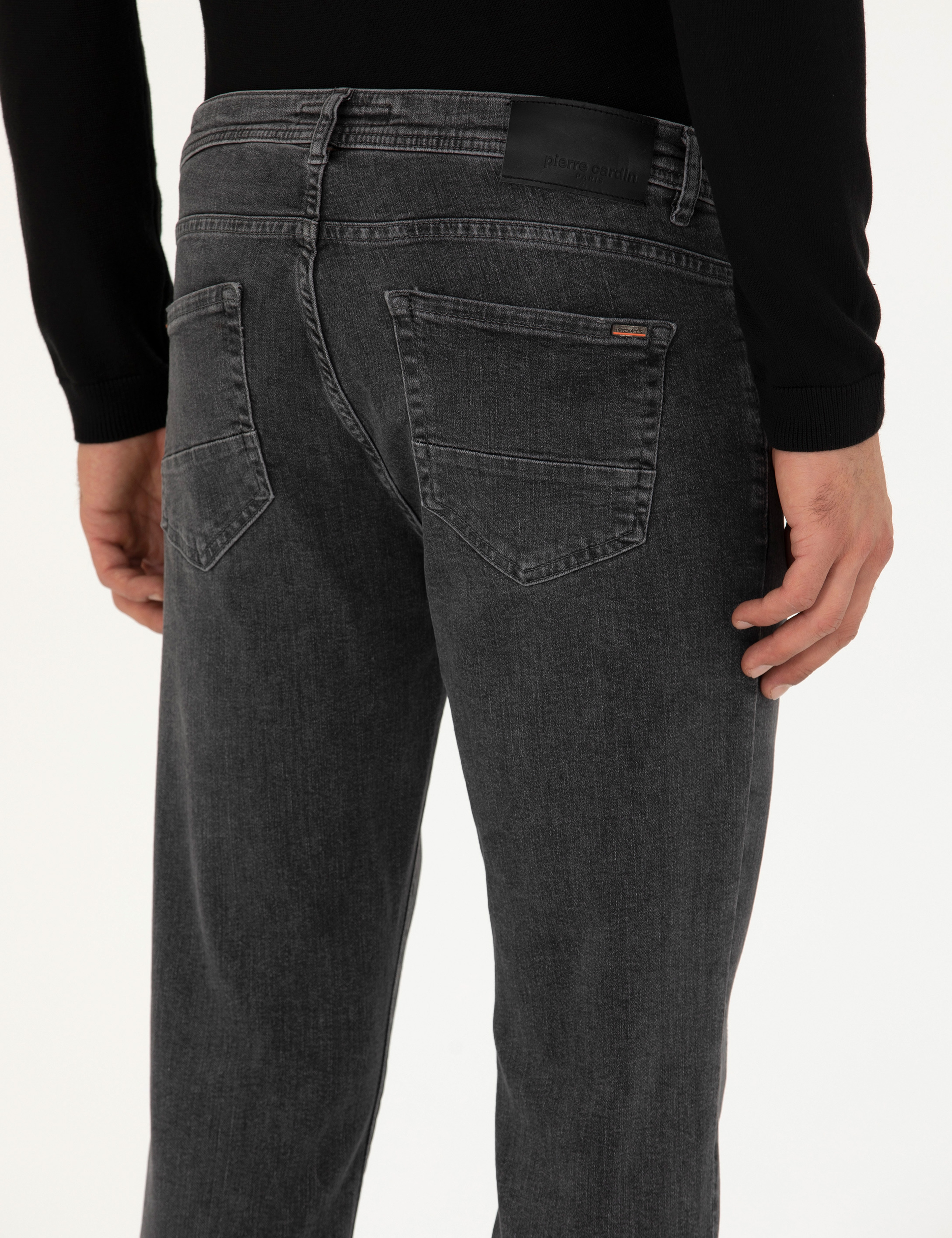 Antrasit Slim Fit Jean Pantolon