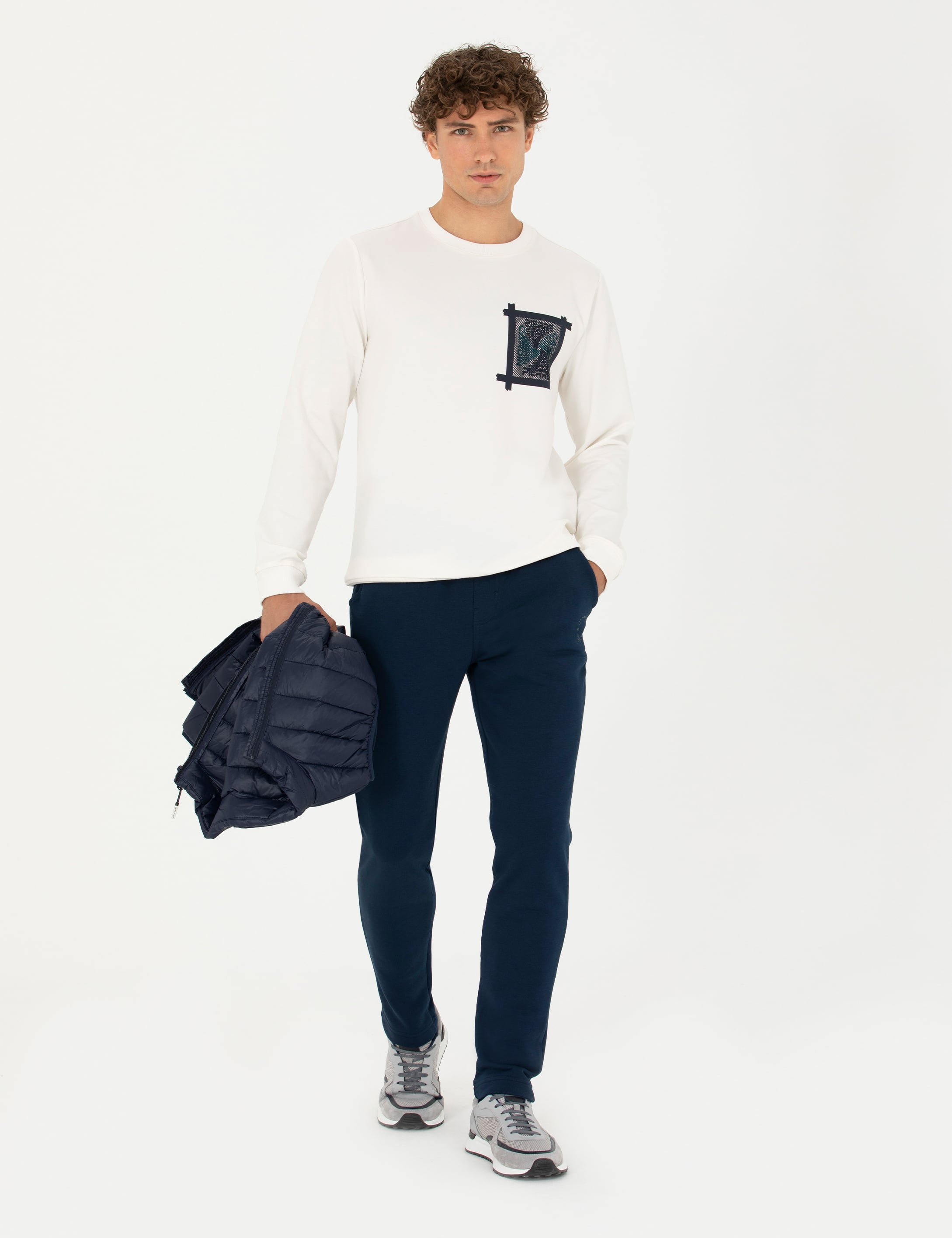 Lacivert Slim Fit Eşofman Altı - Image 1