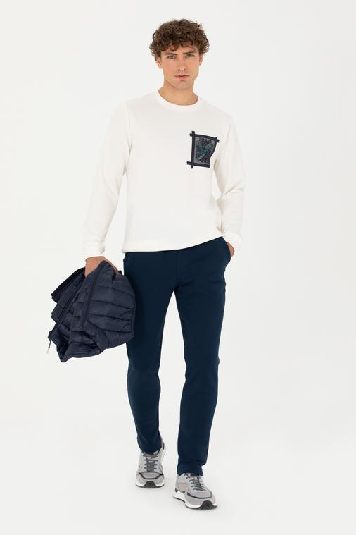 Lacivert Slim Fit Eşofman Altı