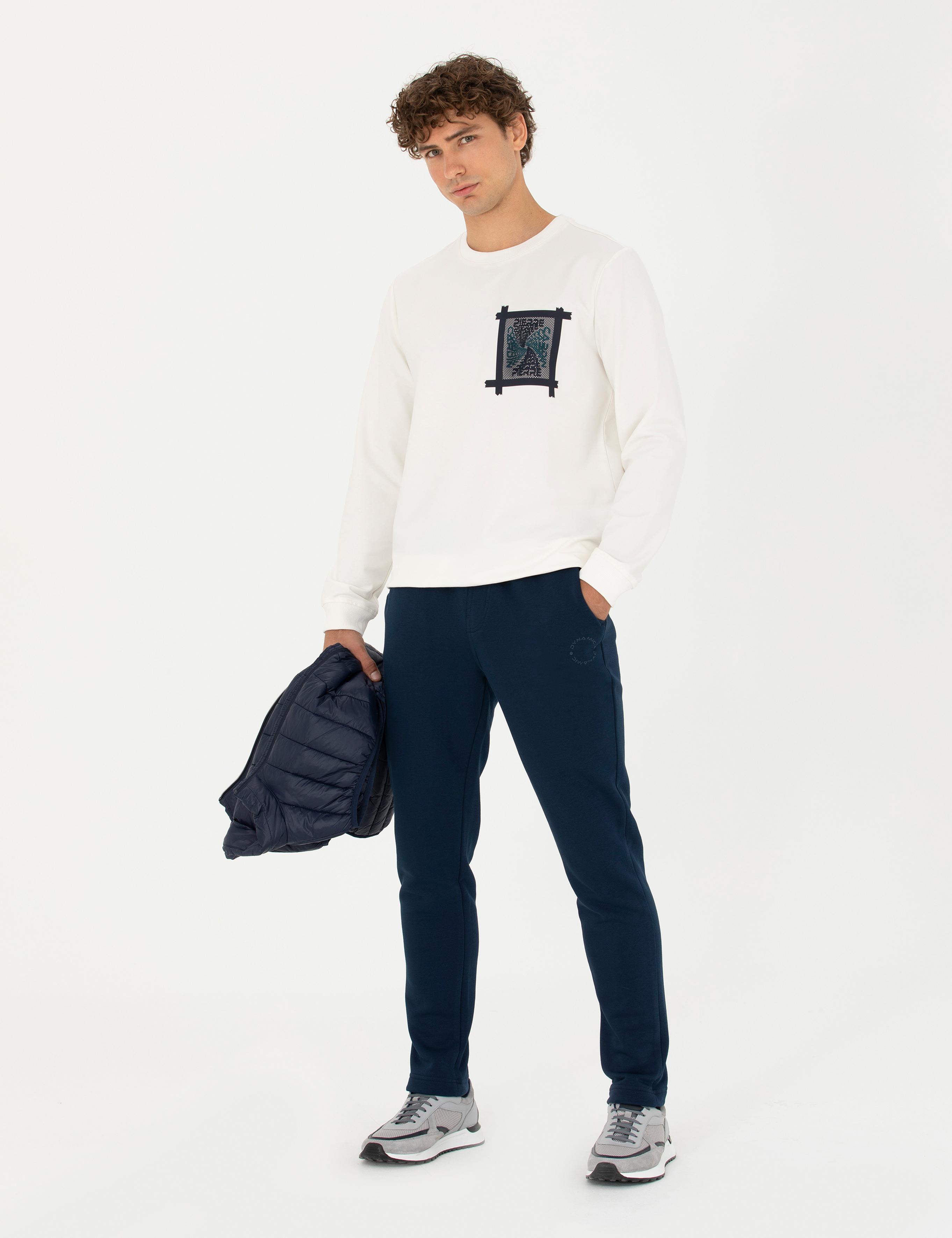 Lacivert Slim Fit Eşofman Altı