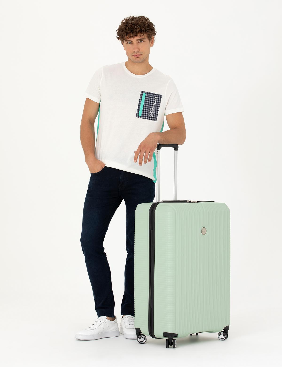 Su Yeşili Büyük Boy Valiz