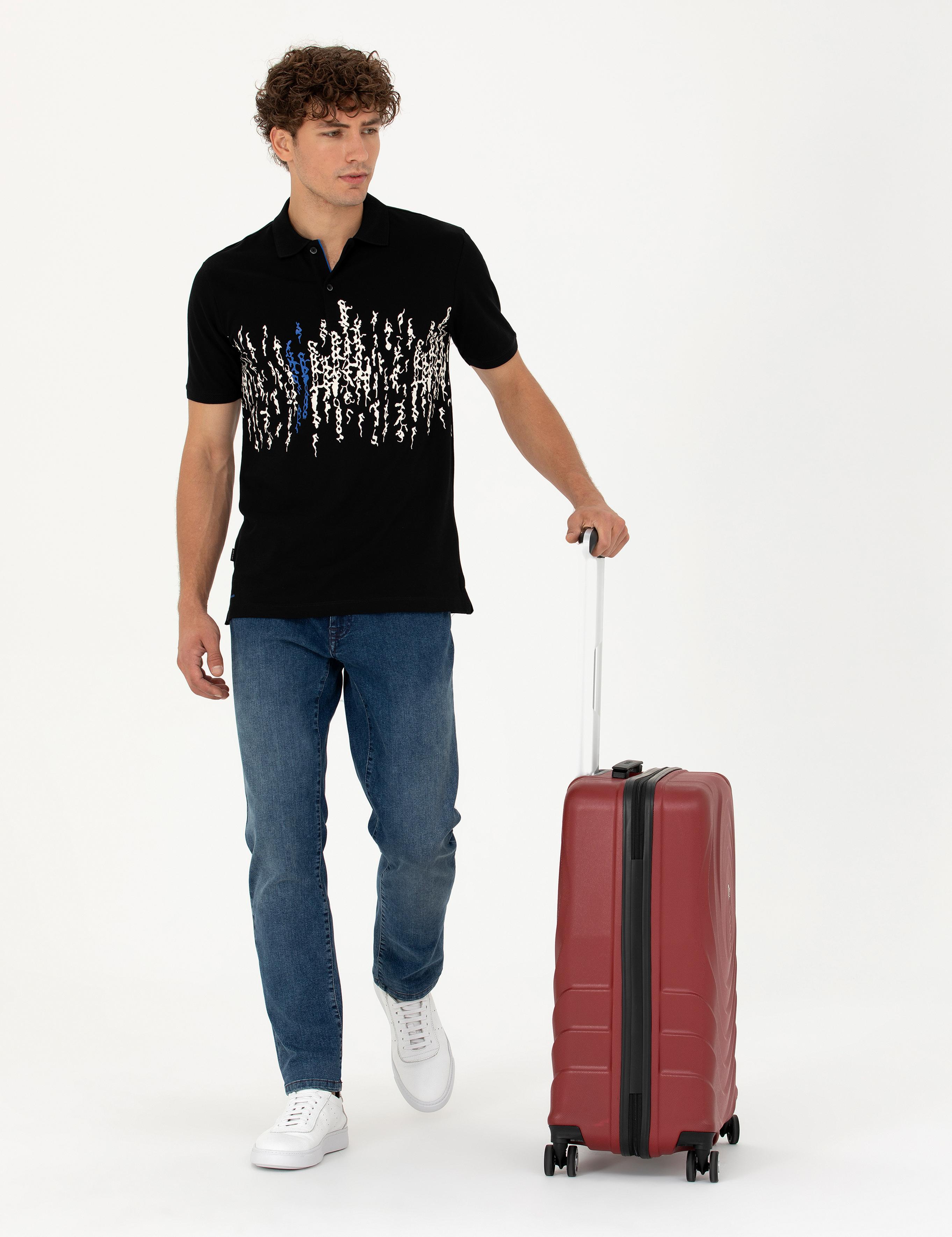 Bordo Orta Boy Valiz