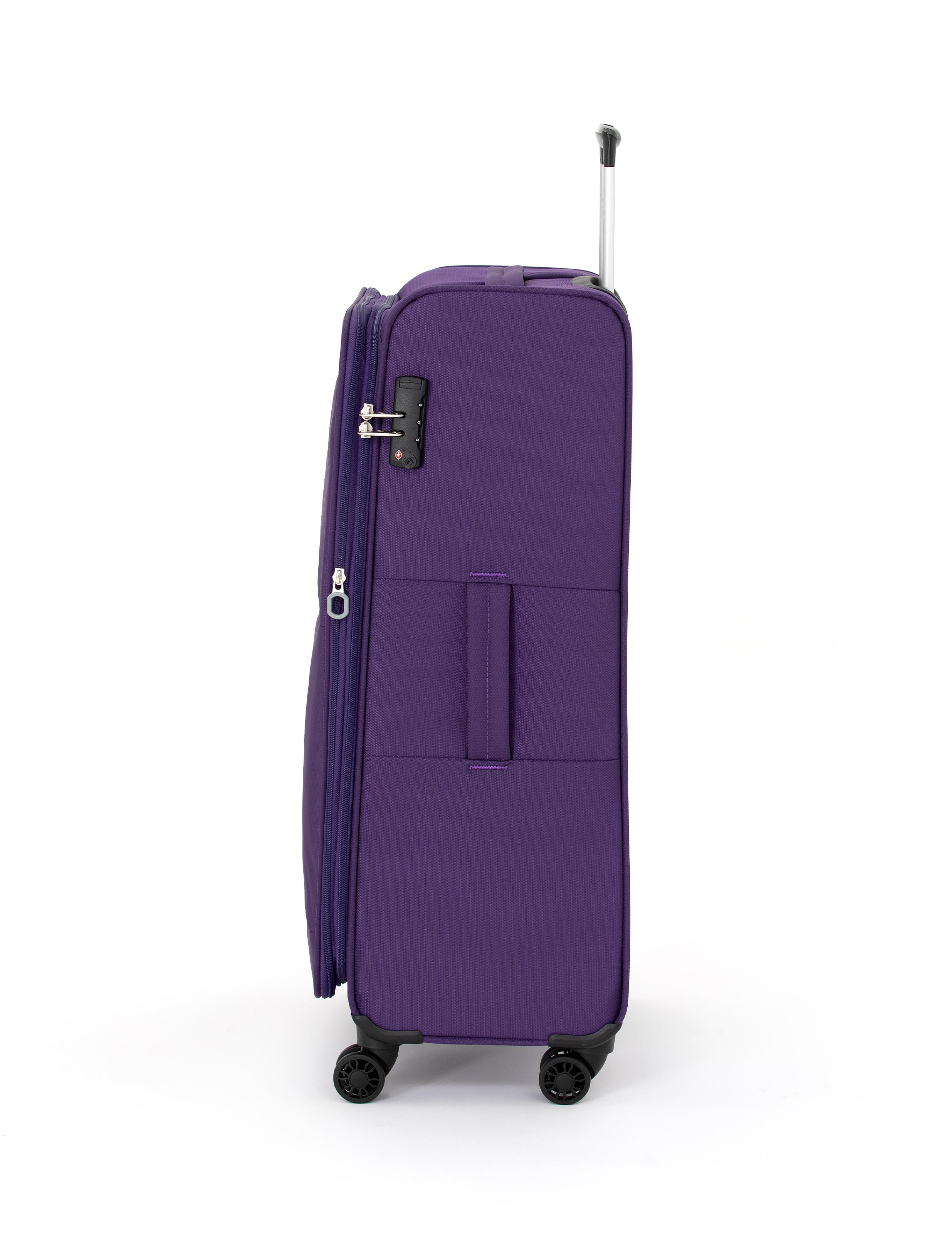 Mor Büyük Boy Kumaş Valiz