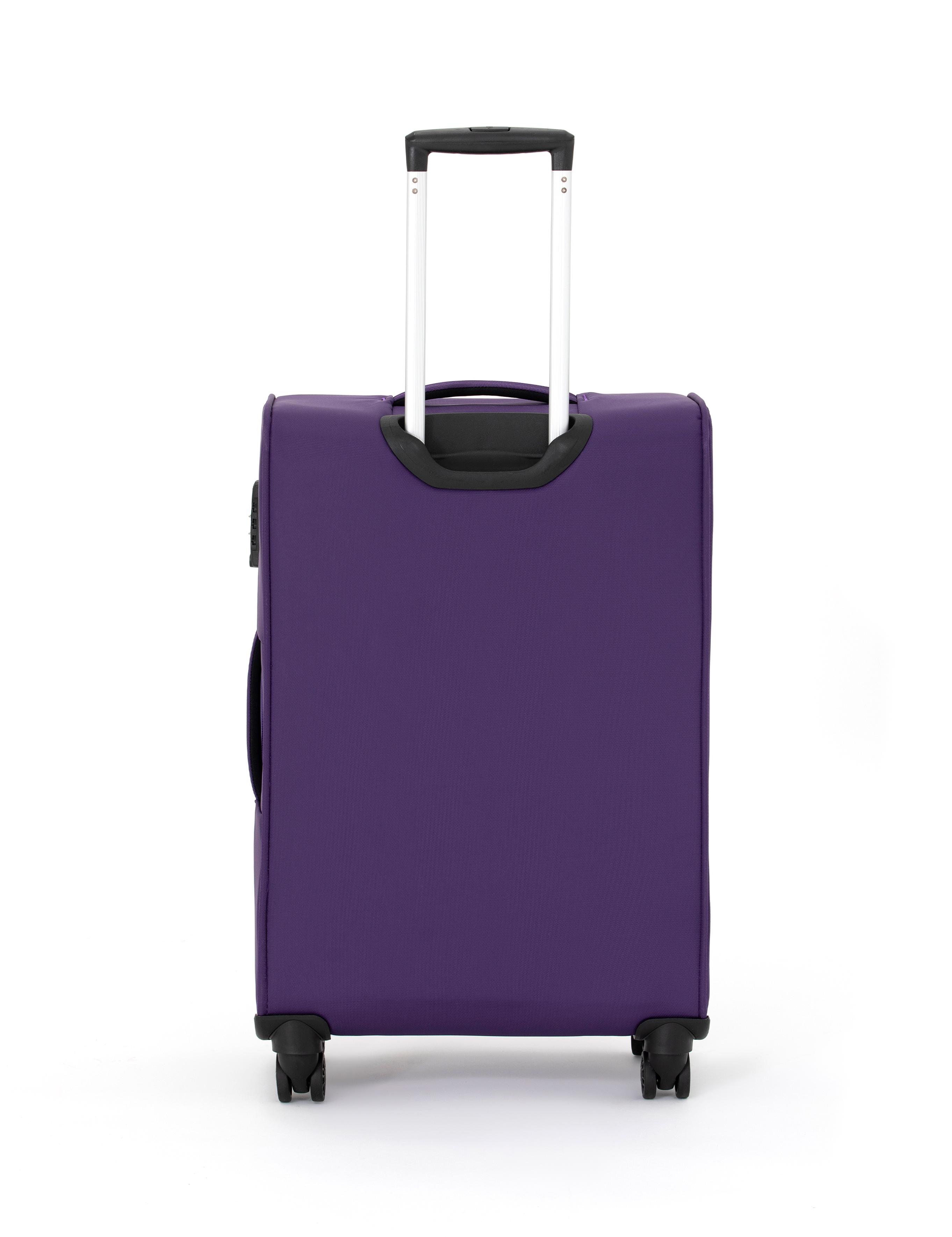 Mor Orta Boy Kumaş Valiz