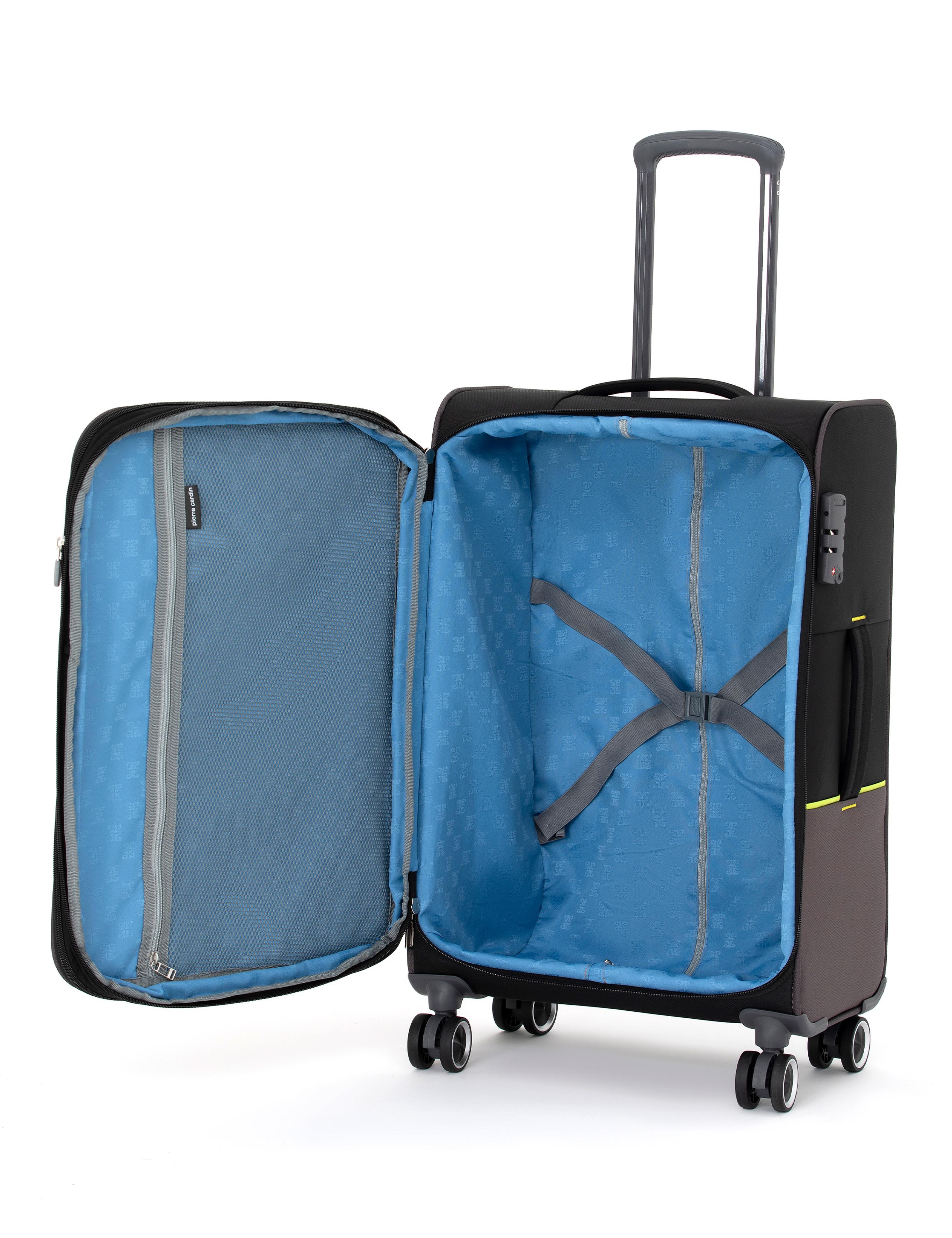 Siyah Orta Boy Kumaş Valiz