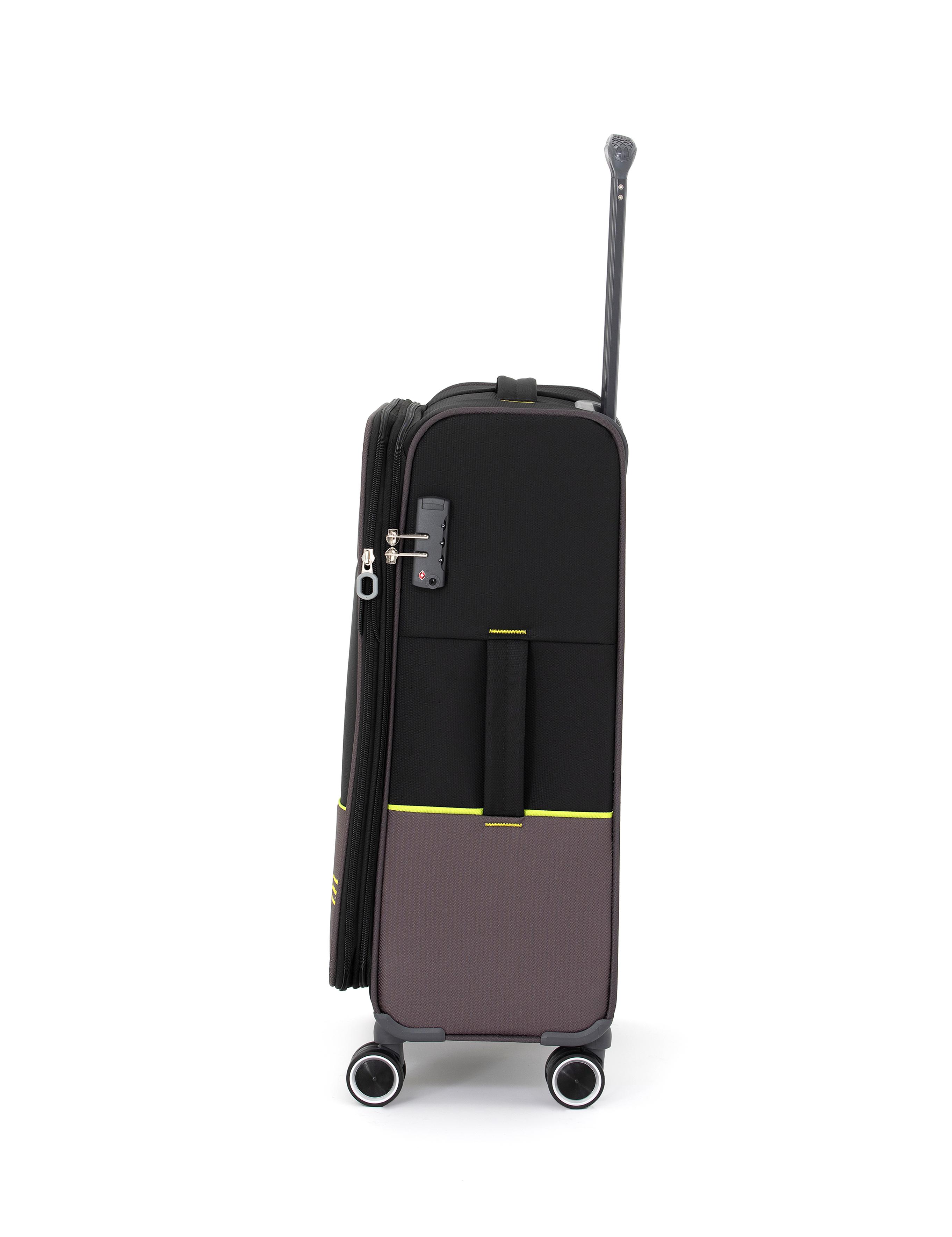 Siyah Orta Boy Kumaş Valiz