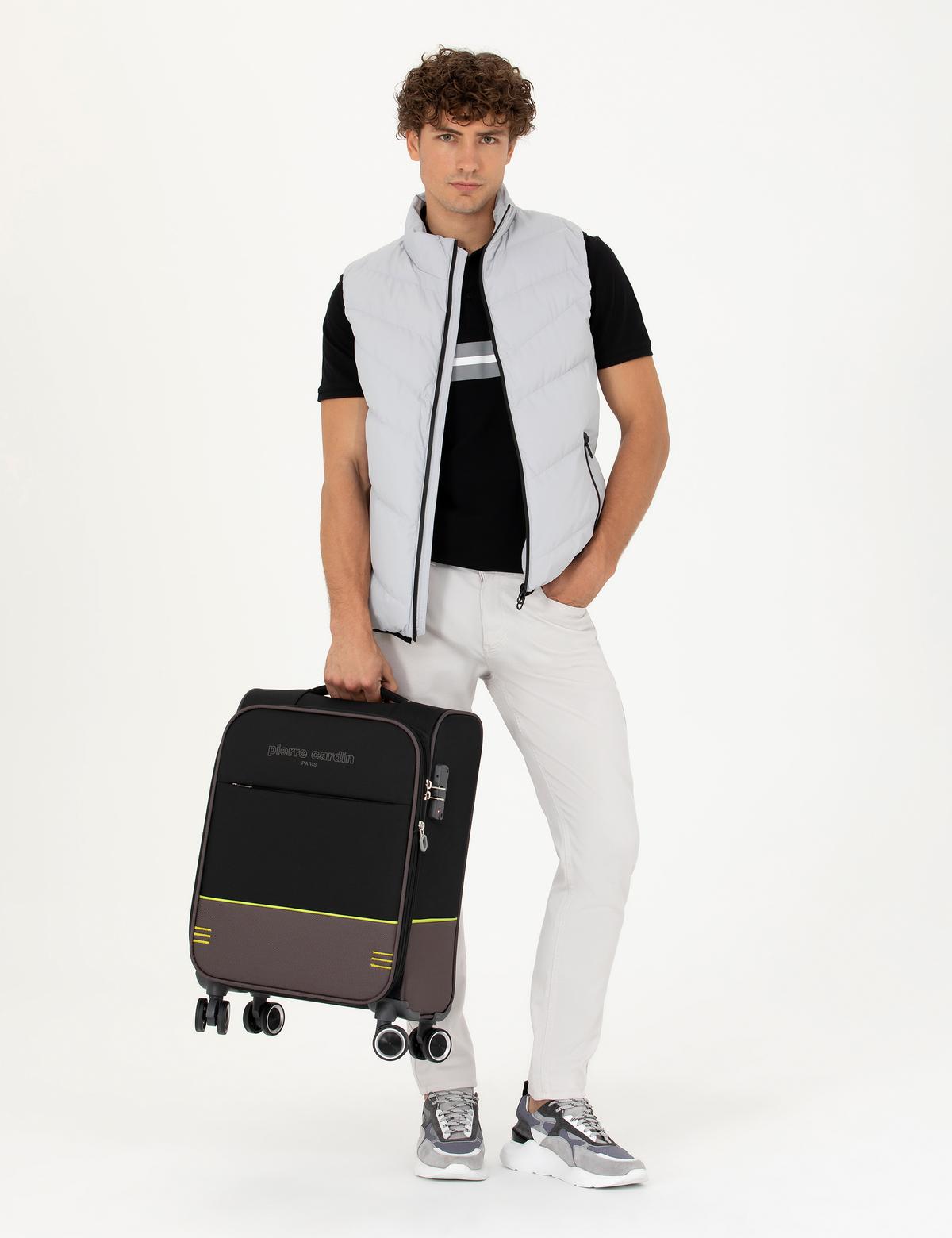 Siyah Kabin Boy Kumaş Valiz