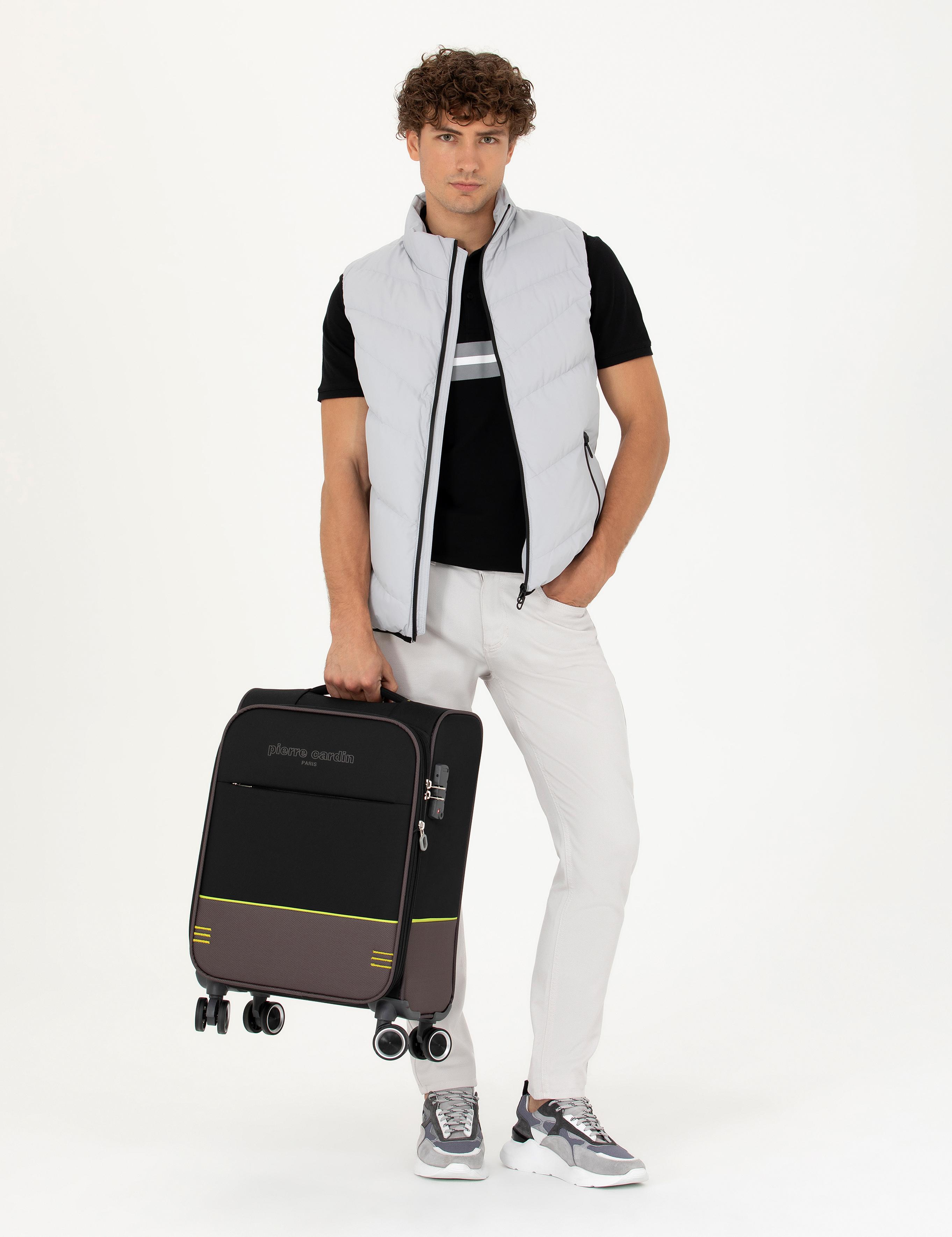 Siyah Kabin Boy Kumaş Valiz