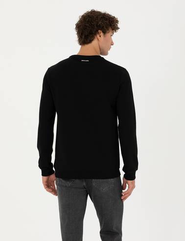 Siyah Regular Fit Sweatshirt