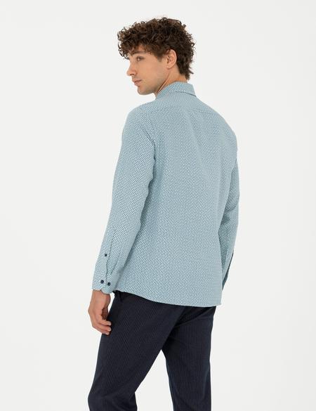 Mint Slim Fit Uzun Kollu Gömlek - 50278869010