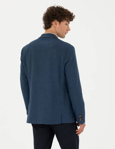 Lacivert Slim Fit Ceket