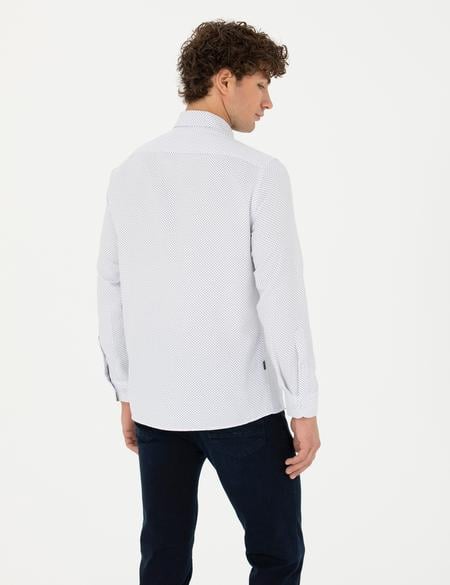 Lacivert Slim Fit Uzun Kollu Gömlek - 50277450010