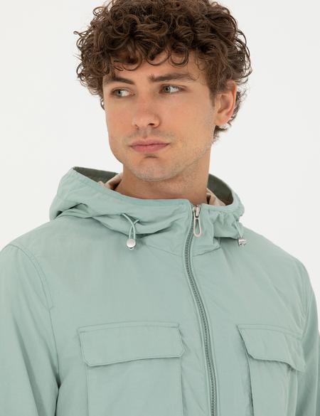 Su Yeşili Slim Fit Mont - 50264599035