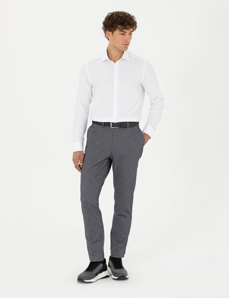 Beyaz Slim Fit Uzun Kollu Gömlek - 50275686007