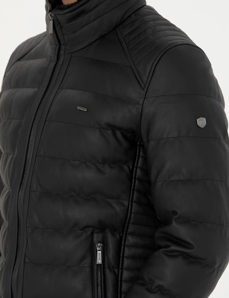 Siyah Suni Deri Mont - 50280299007