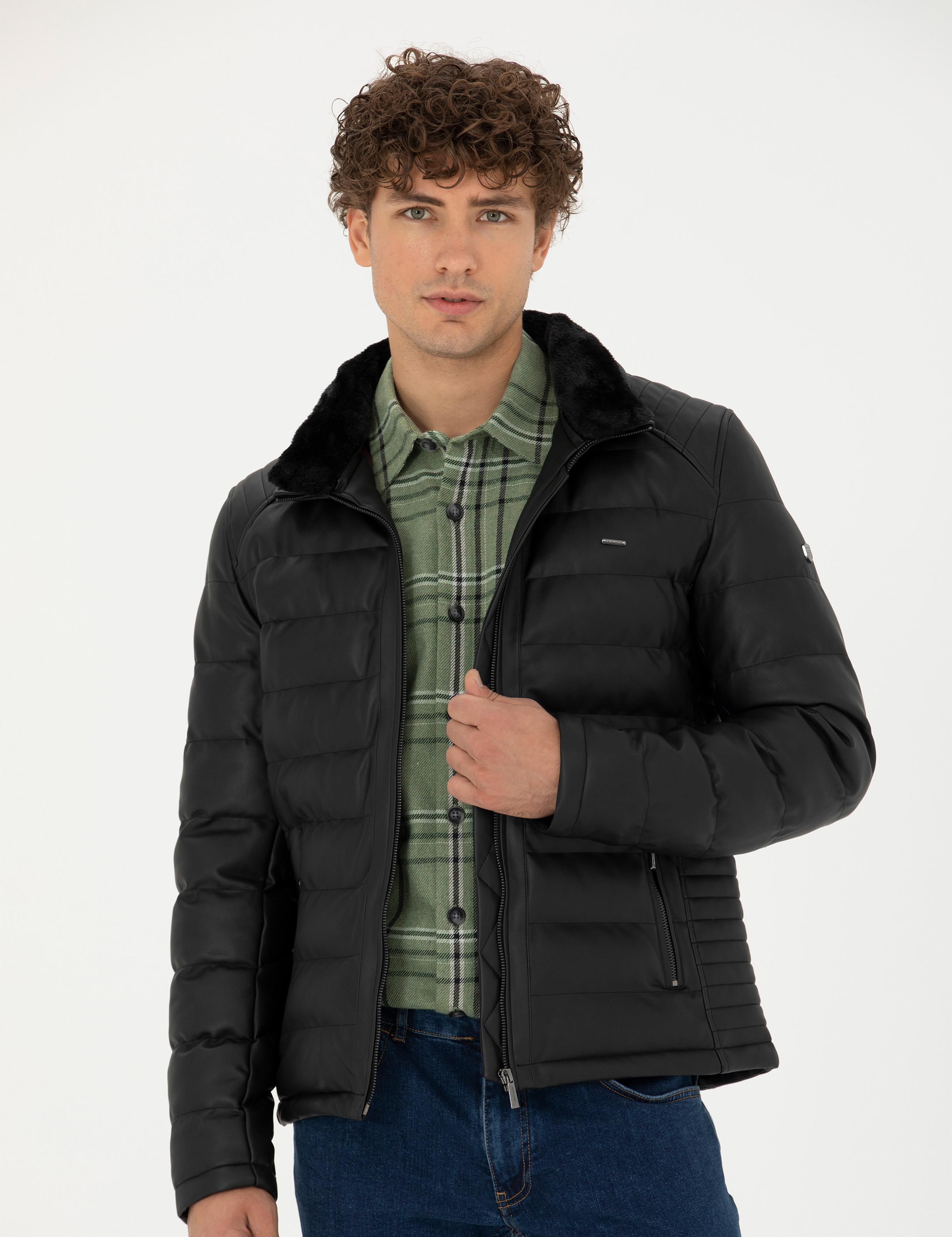 Siyah Suni Deri Mont